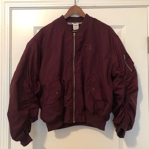 Pink VS Burgundy Womens Zip up Jacket Size S